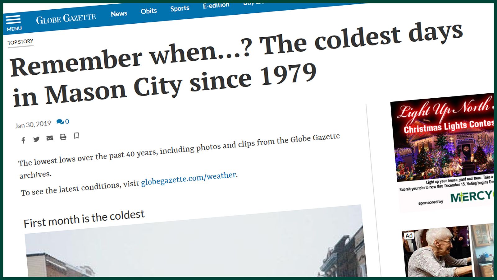 6. The weather outside